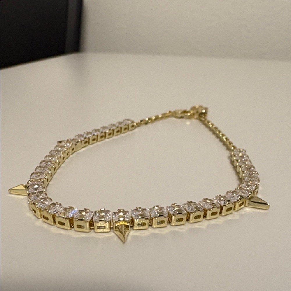 NWOT Lot of 2x [Kendra Scott] Jacqueline Spike Tennis Bracelet & Elisa Necklace - Picture 15 of 15